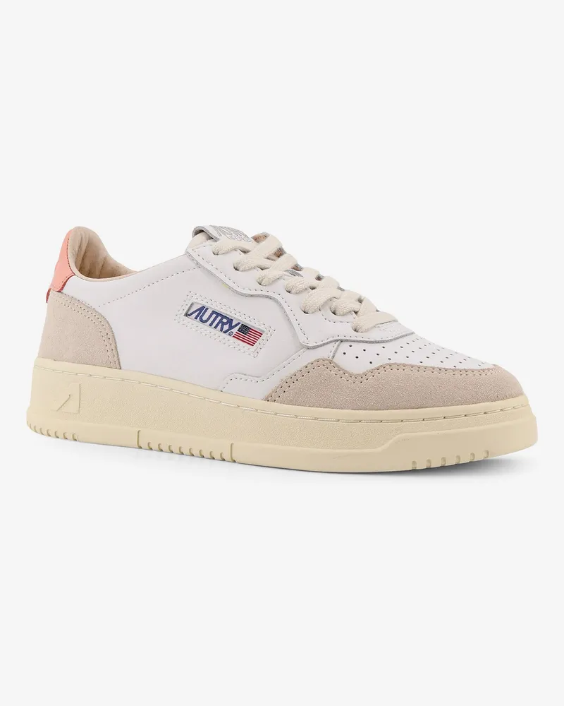 AUTRY Women's Leather Sneakers With Side Logo White Trainers White