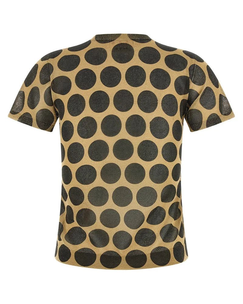Marni Polka Dot Knit Sweater — Beige Beige