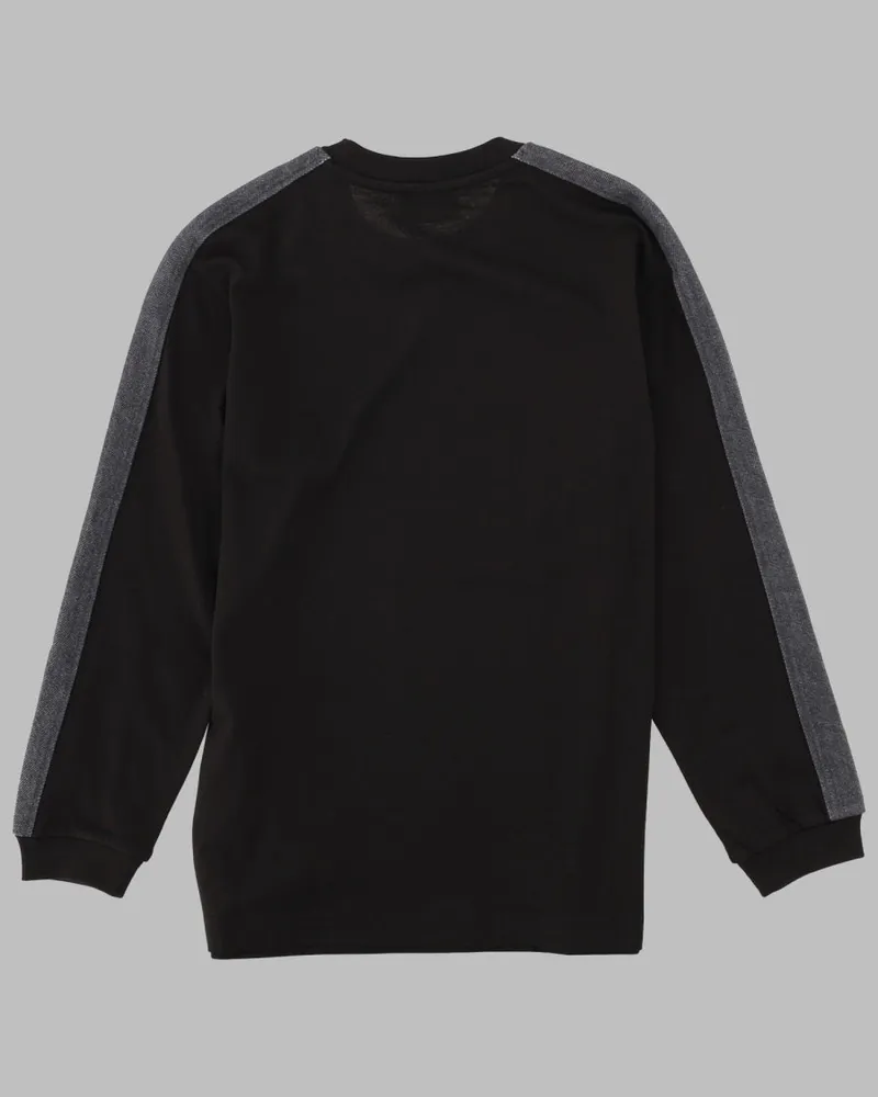 Diesel Denim Side Bands T-Shirt — Black Black
