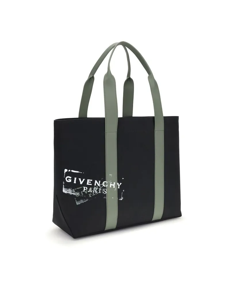 Givenchy Men's Black Cotton Shoulder Bag Black