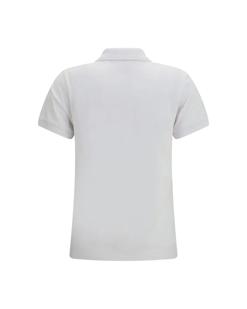 Kitsuné Women's White Cotton Polo Shirt White