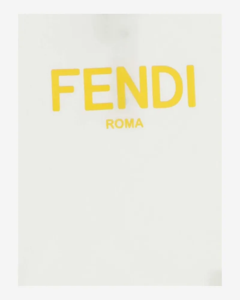 Fendi Cotton Jersey T-Shirt — White White