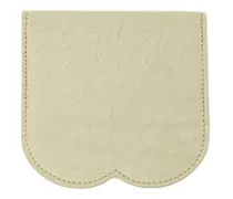 Unisex Chess Card Case Beige Calfskin Cases