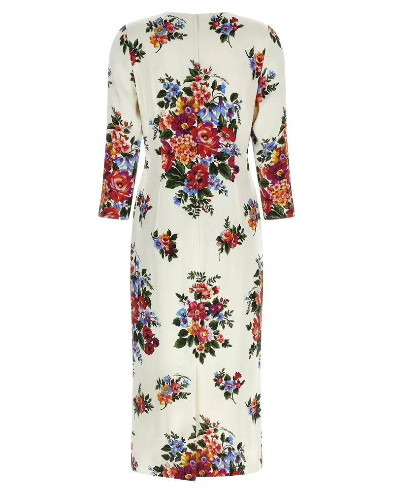 Dolce & Gabbana Women's White Viscose Midi Dress White