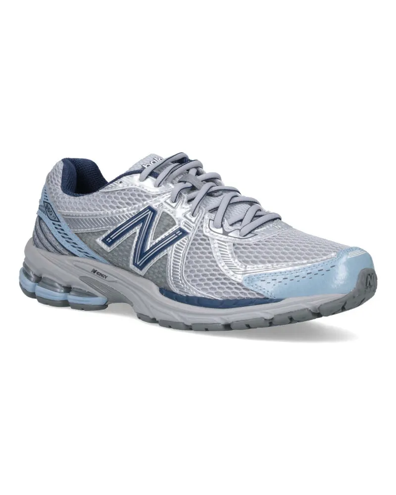 New Balance Men's Sneakers Grey Mesh Gray
