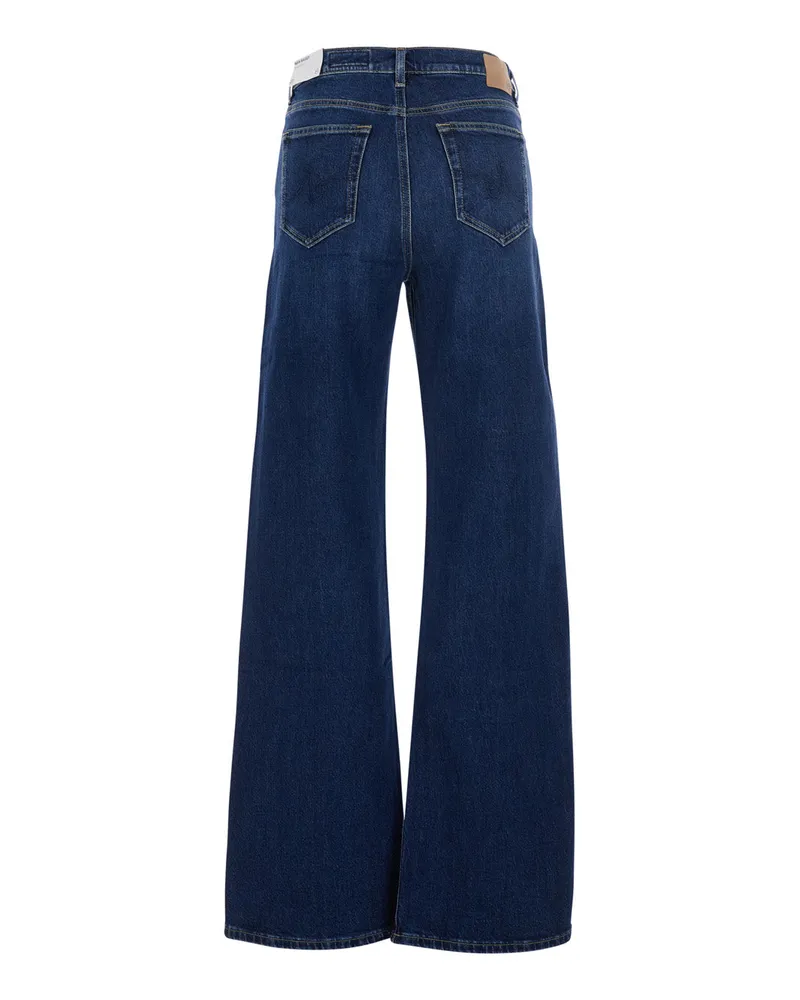 Adriano Goldschmied Women's Jeans New Baggy Blue Cotton Blue