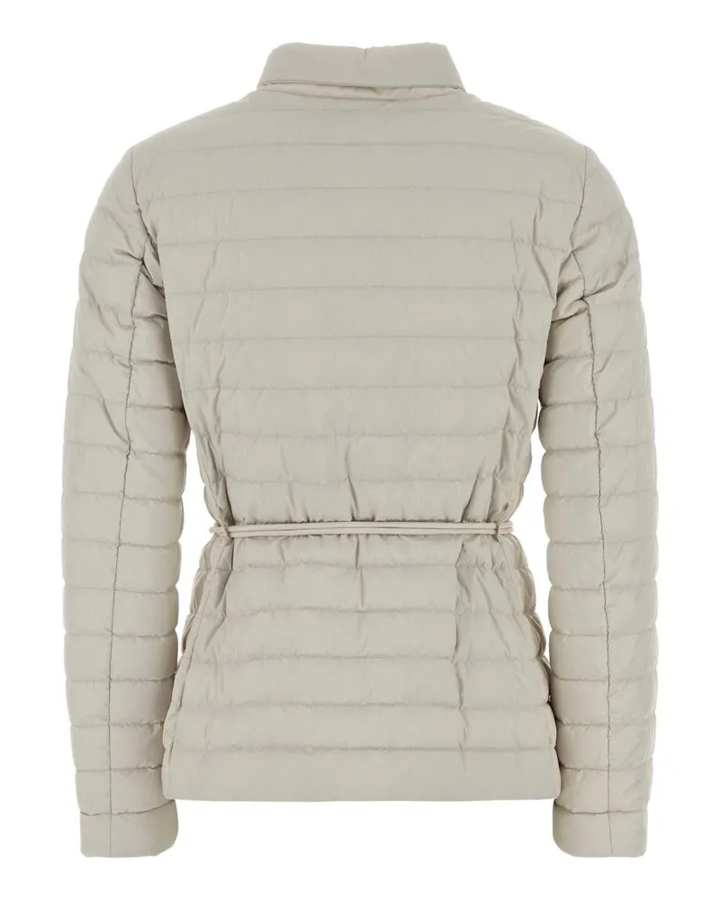 MOORER Women's Chalk Nylon Blend Lanzada Down Jacket Ivory Piumini White