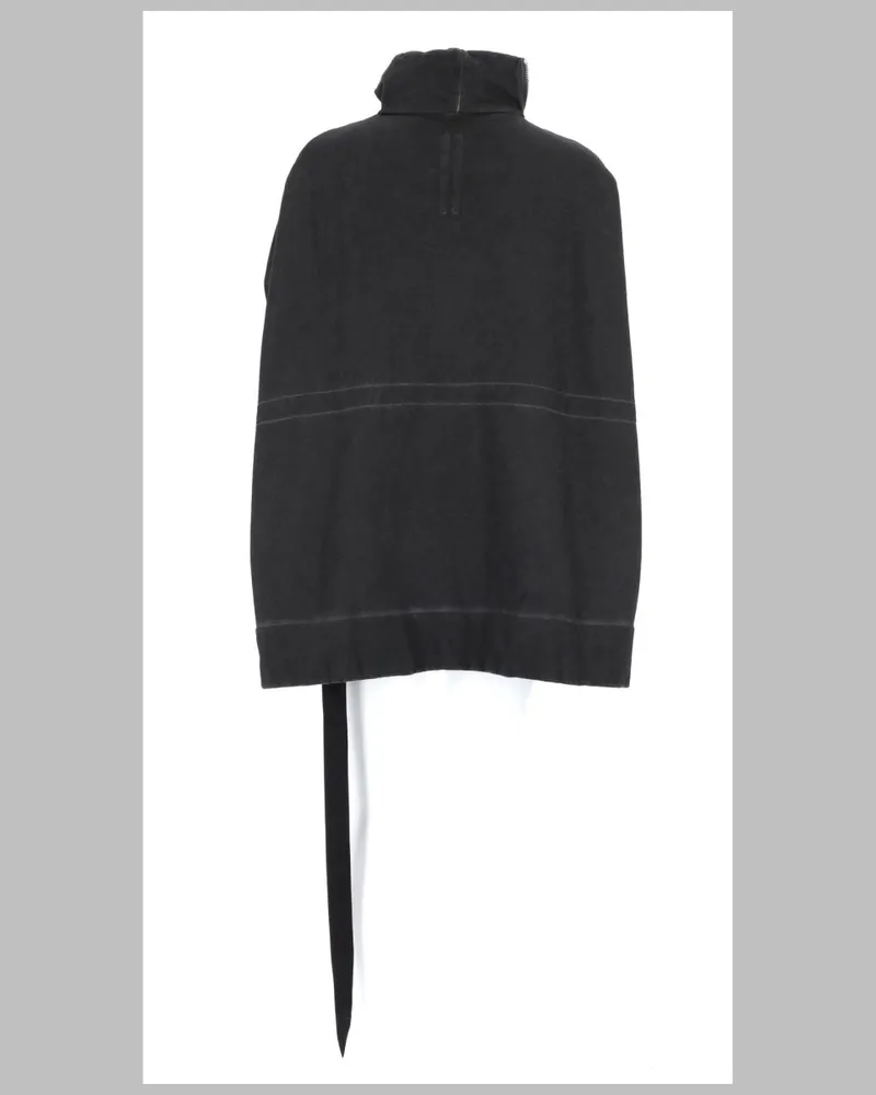 DRKSHDW by Rick Owens Women's Mountain Jacket With Asymmetric Zip Charcoal Cotton Charcoal