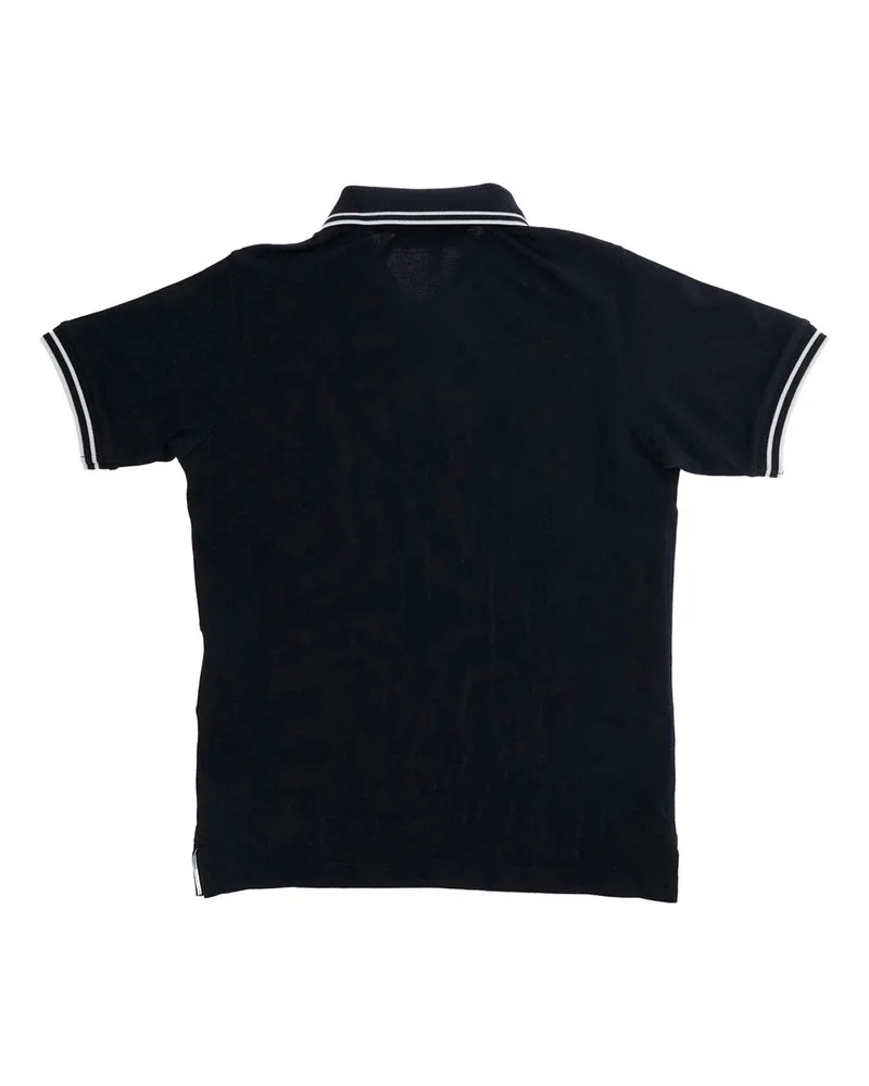 Stone Island Cotton Logo-Patch Polo Shirt — Navy Navy