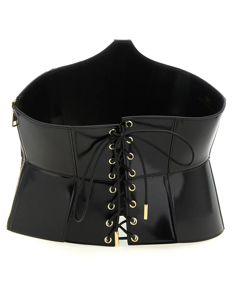 Elisabetta Franchi Bustier Belt — Black Black