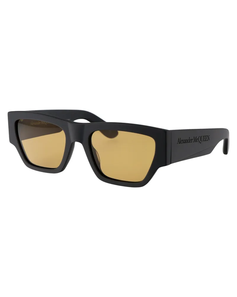 Alexander McQueen Men's Sunglasses Am0393s Grey-Grey-Yellow Acetate Grey/grey/yellow Grey