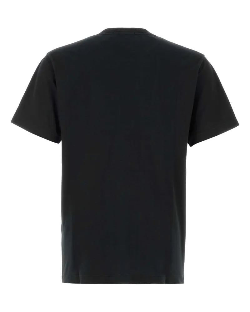 Stone Island Black T-Shirt Exterior: Cotton T-shirts And Polos Black