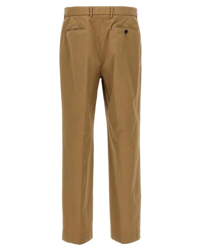 Cellar Door Stretch Cotton Trousers — Camel Camel