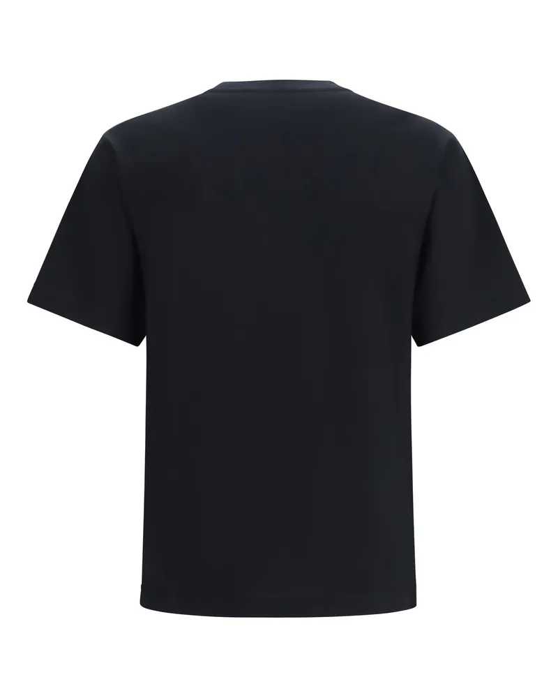 Burberry Men T-Shirt Check Cotton Black T-Shirts And Polos Black