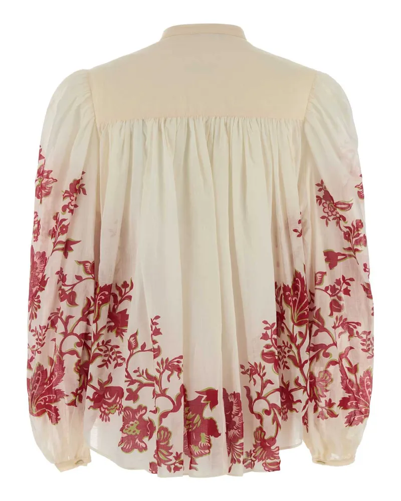 Etro Women's Printed Cotton Blouse X0808 Exterior: Maglie Sweater Beige