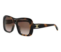 CL40331U Oversized Acetate Sunglasses — Brown