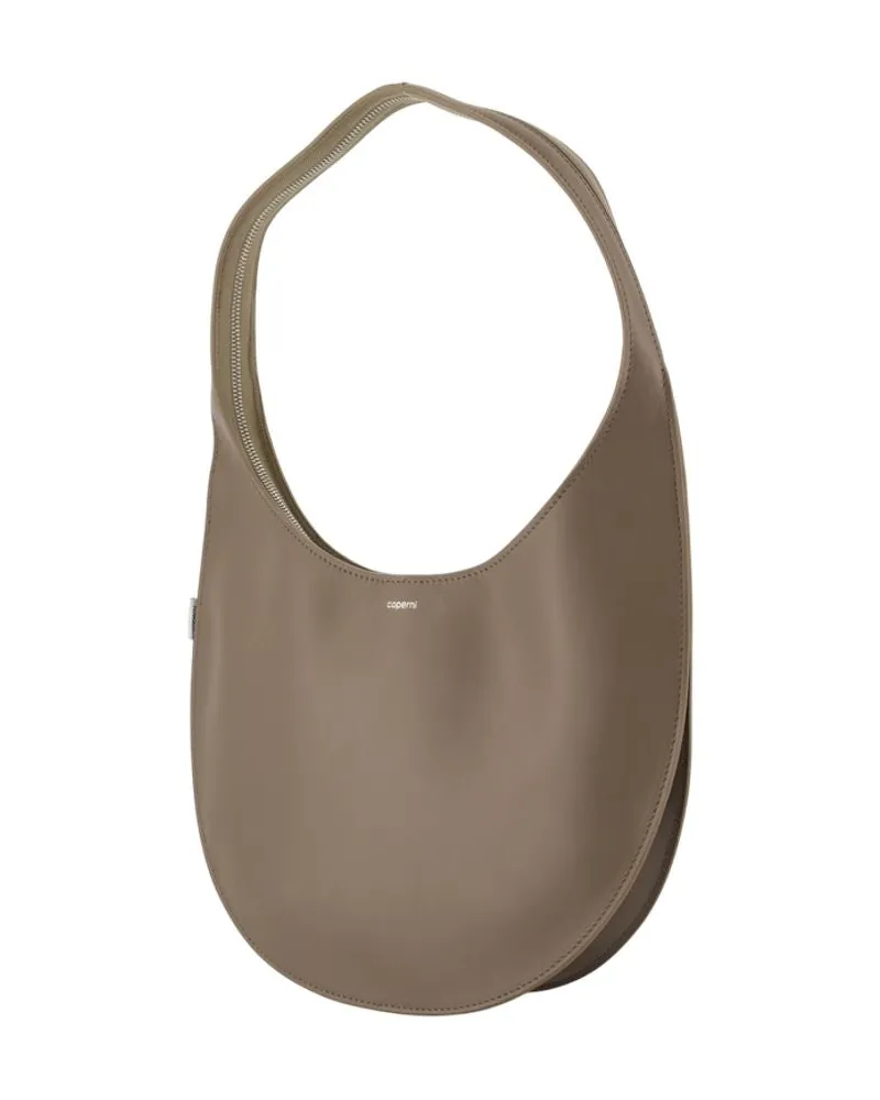 COPERNI Women's Medium Soft Swipe Shoulder Bag -  Leather Brown Calfskin Shoulder-Hobo-Bags Brown