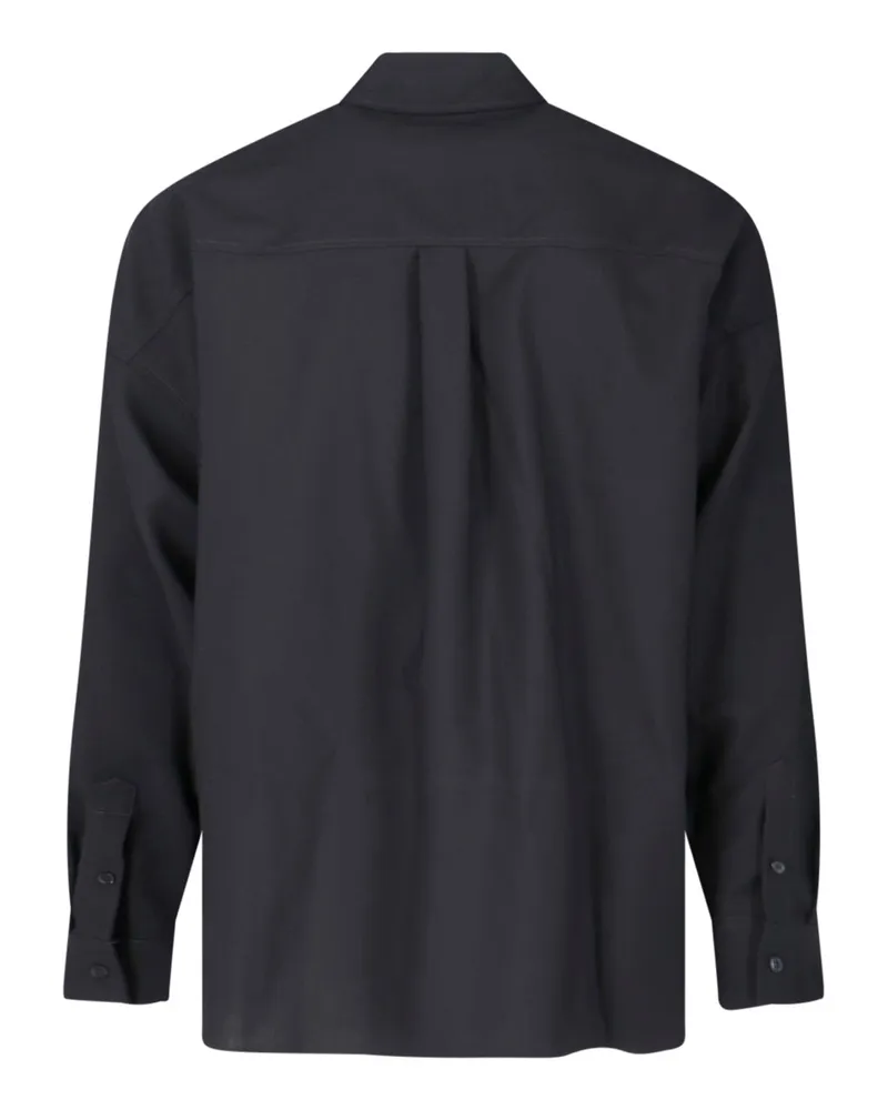 Marni Men's Shirts Blue Virgin Wool Blue