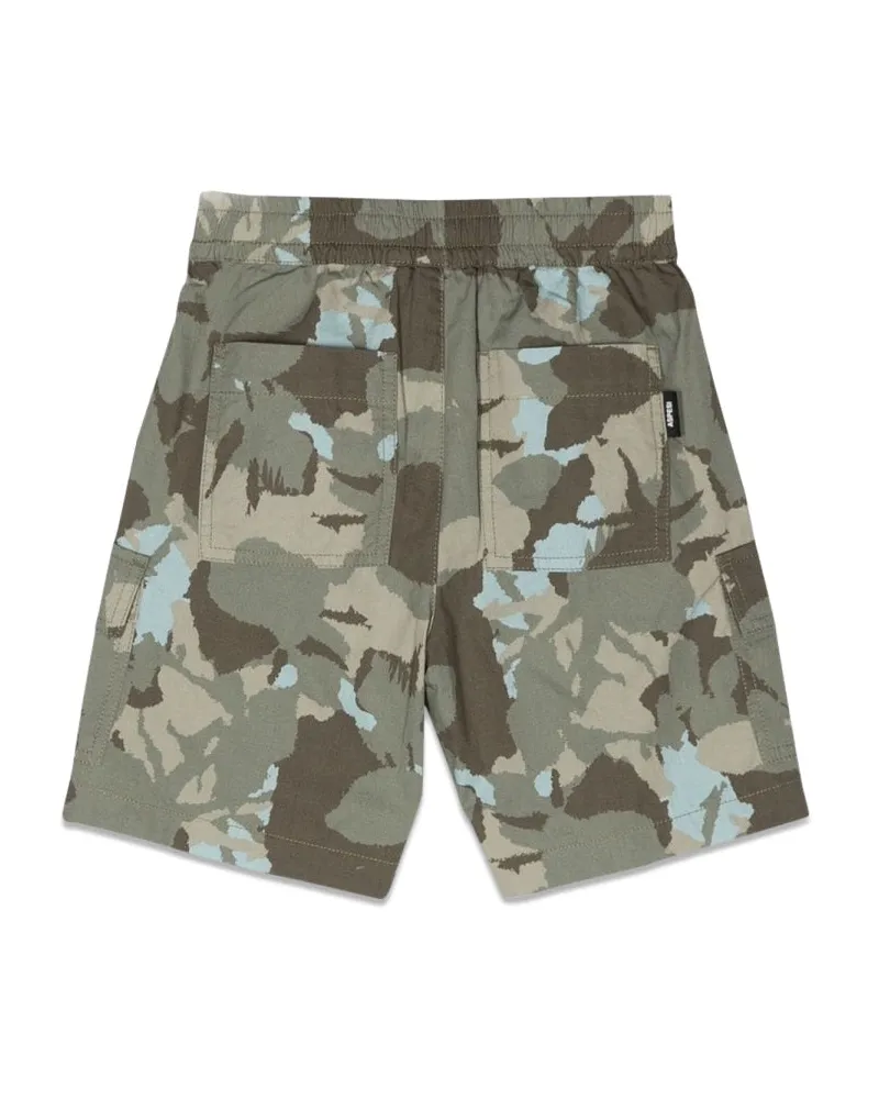 ASPESI Multicolor Camouflage Cotton Bermuda Shorts — Multicolor Multicolor
