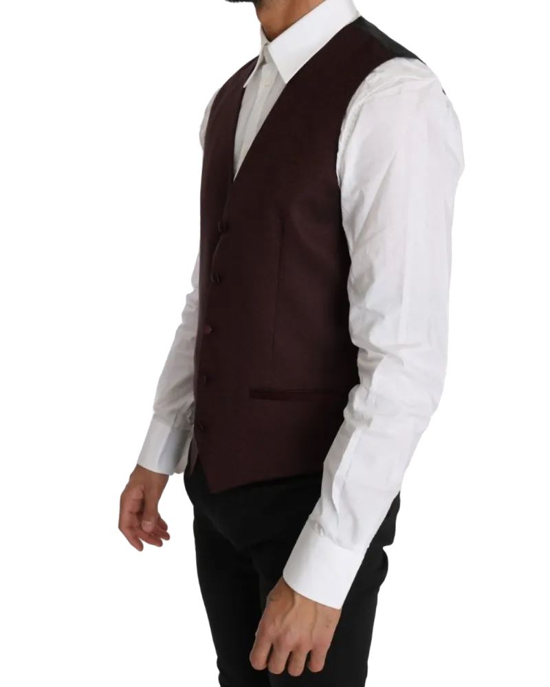 Dolce & Gabbana Wool Vest — Purple Purple