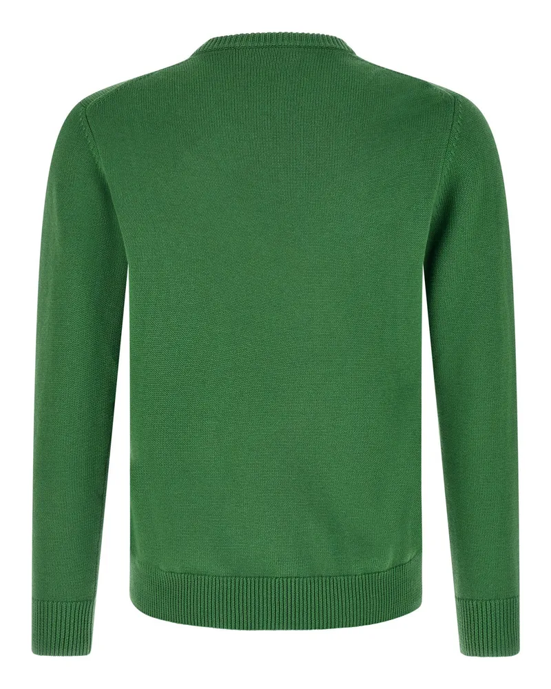 Ballantyne Argyle Jacquard Sweater — Green Green