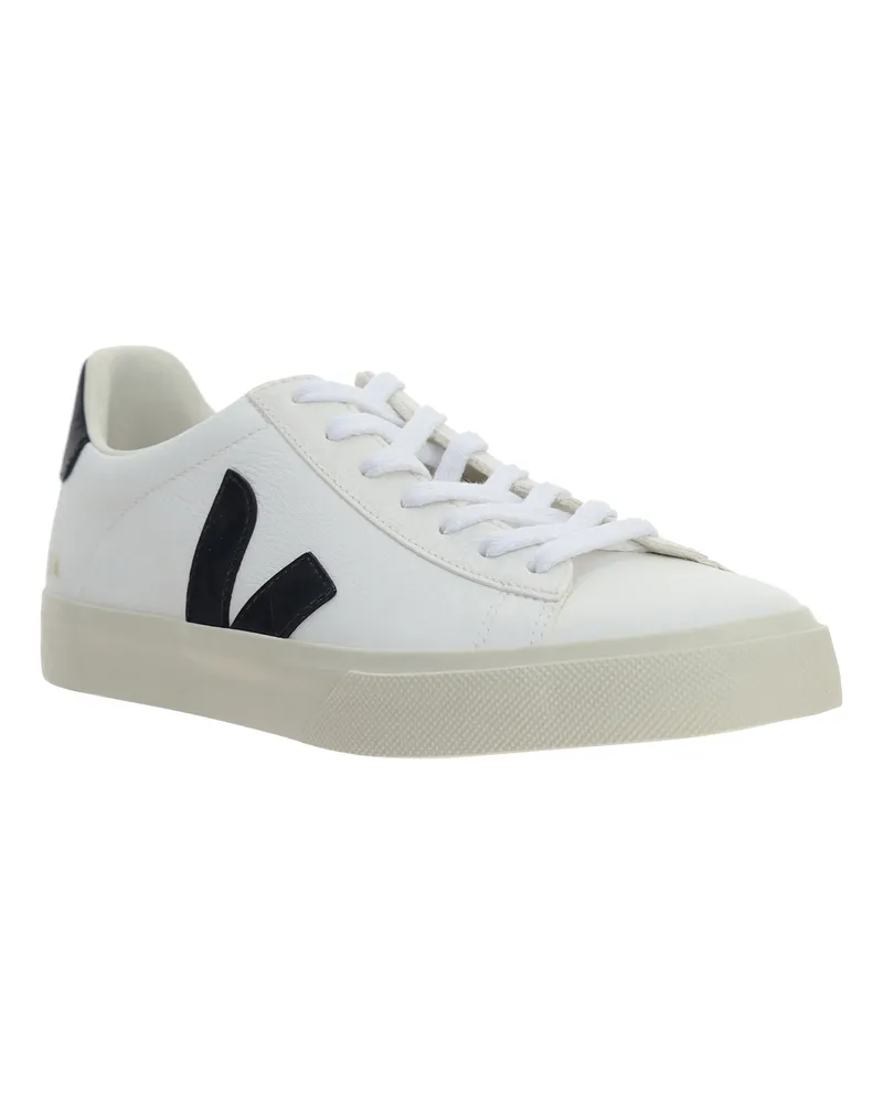 VEJA Leather Low-Top Sneaker — White White