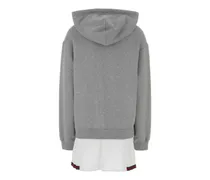 Women's Sweatshirt Dress Gray Cotton