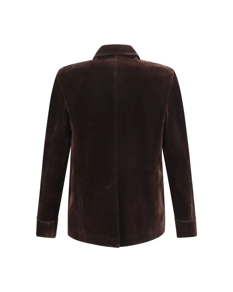 Tom Ford Men's Brown Cotton Blazer Clothing Brown