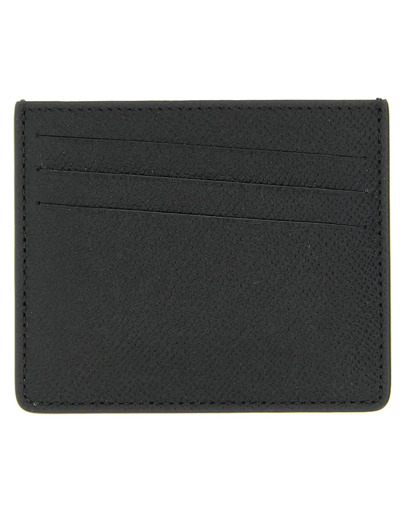 Maison Margiela Stitching Detail Card Case — Black Black