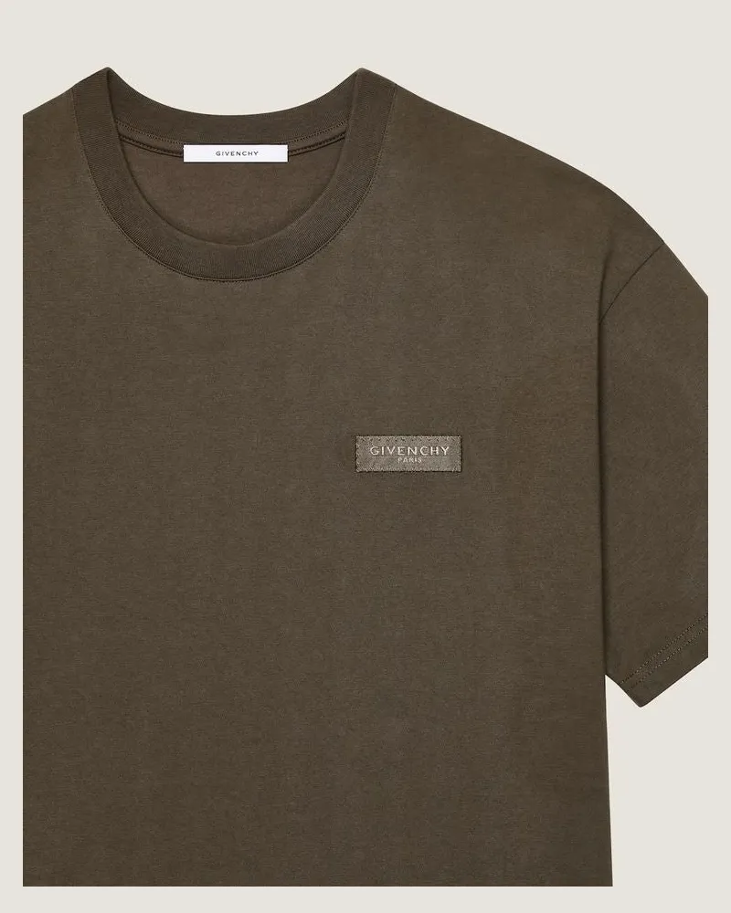 Givenchy Logo-Embroidered T-Shirt — Marron Marron