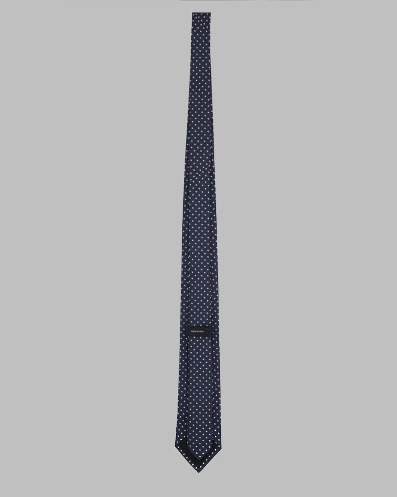 HUGO BOSS Men's Silk Blend Tie Gold Ties & Bow Navy