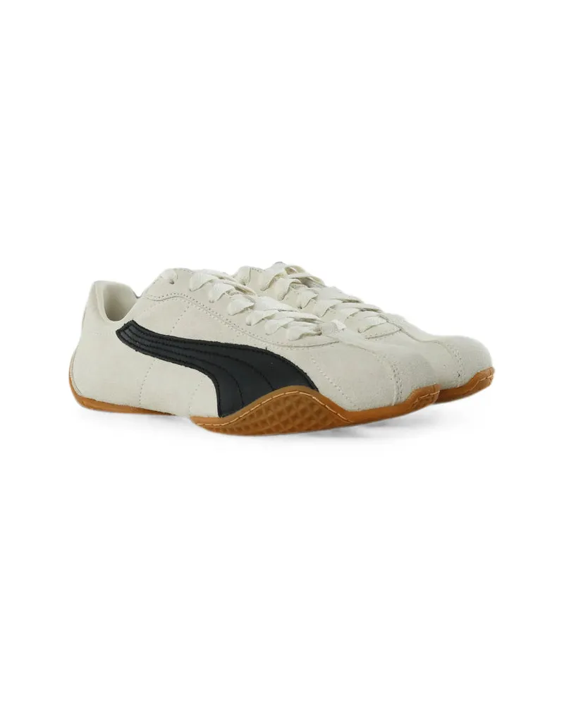 Puma Suede Panelled Sneakers — Beige Beige