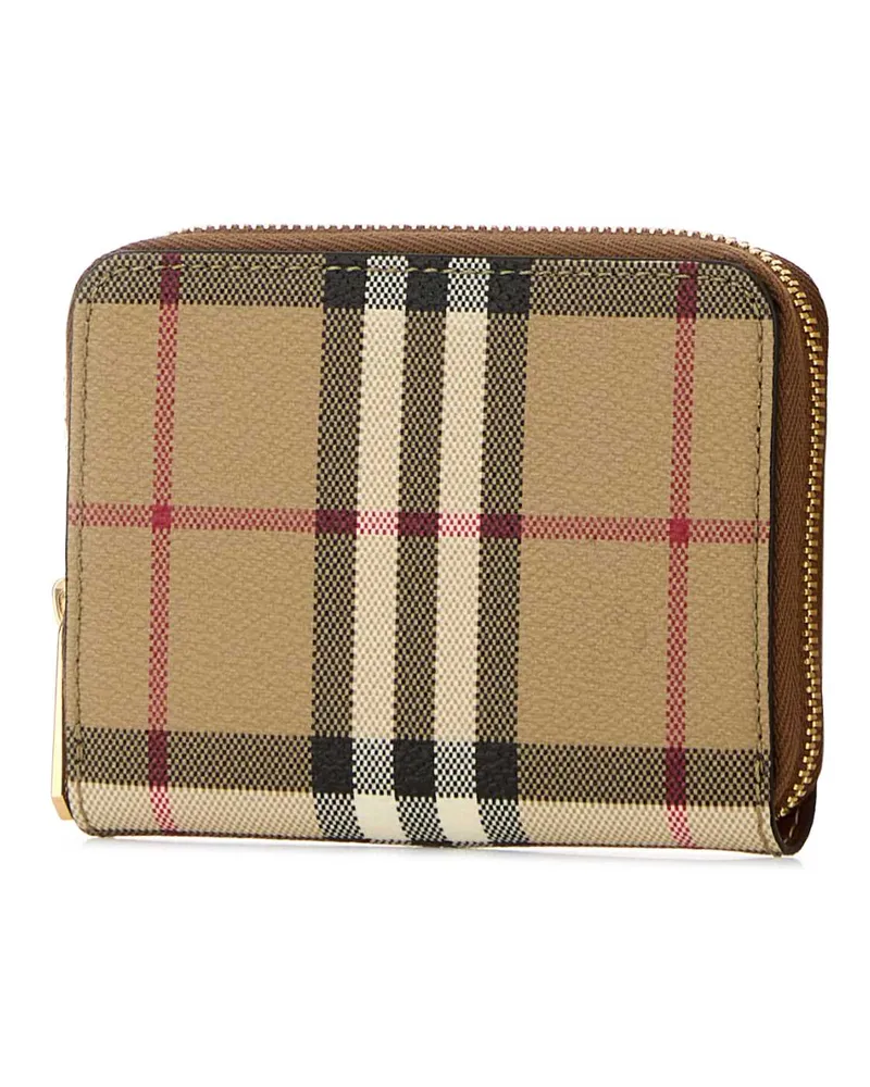 Burberry Around Wallet — Brown Brown