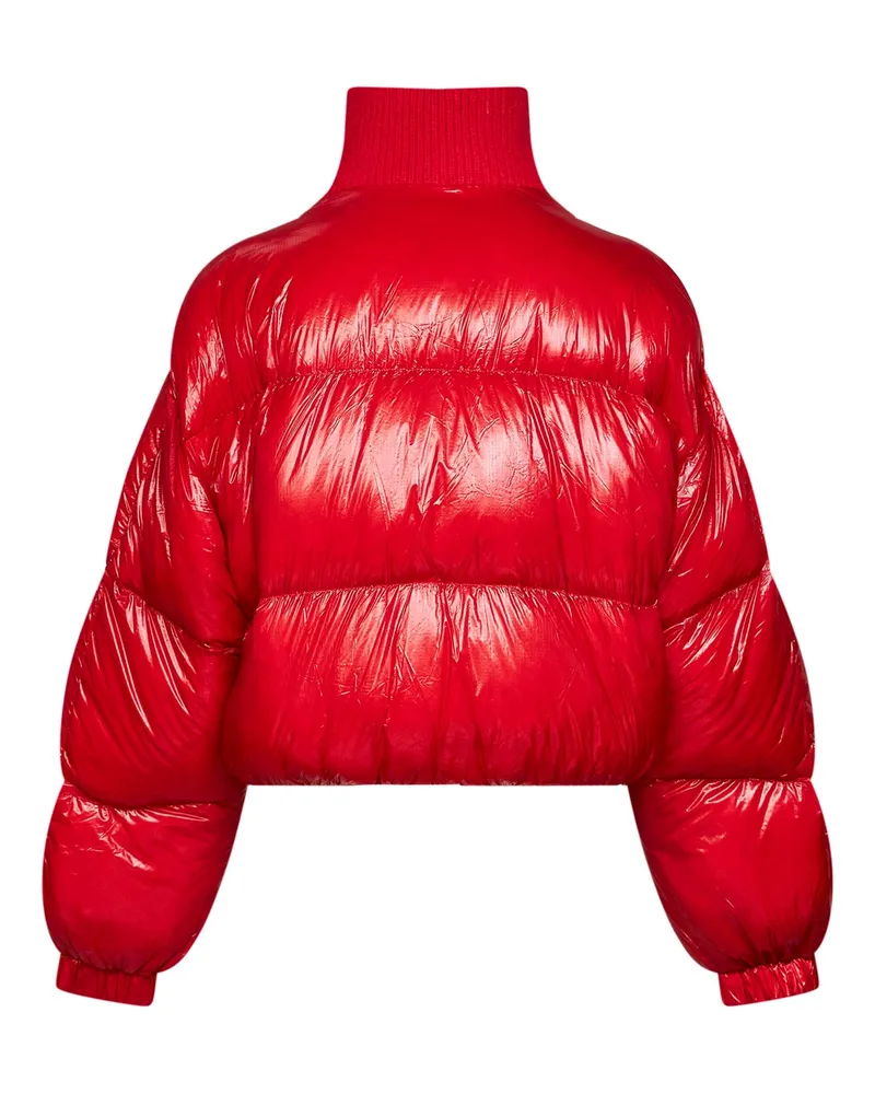 Diesel Women's Puffer Jacket W-Arrior Red Nylon Polyamide Red
