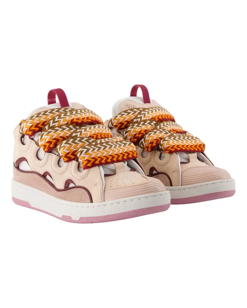 Lanvin Leather Multicolor Calfskin Sneaker — Multicolor Multicolor