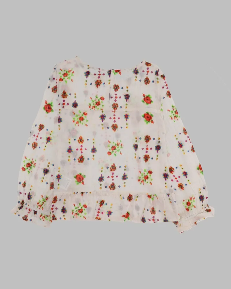 Bellerose Multicolour Patterned Cotton Blouse — Multicolor Multicolor