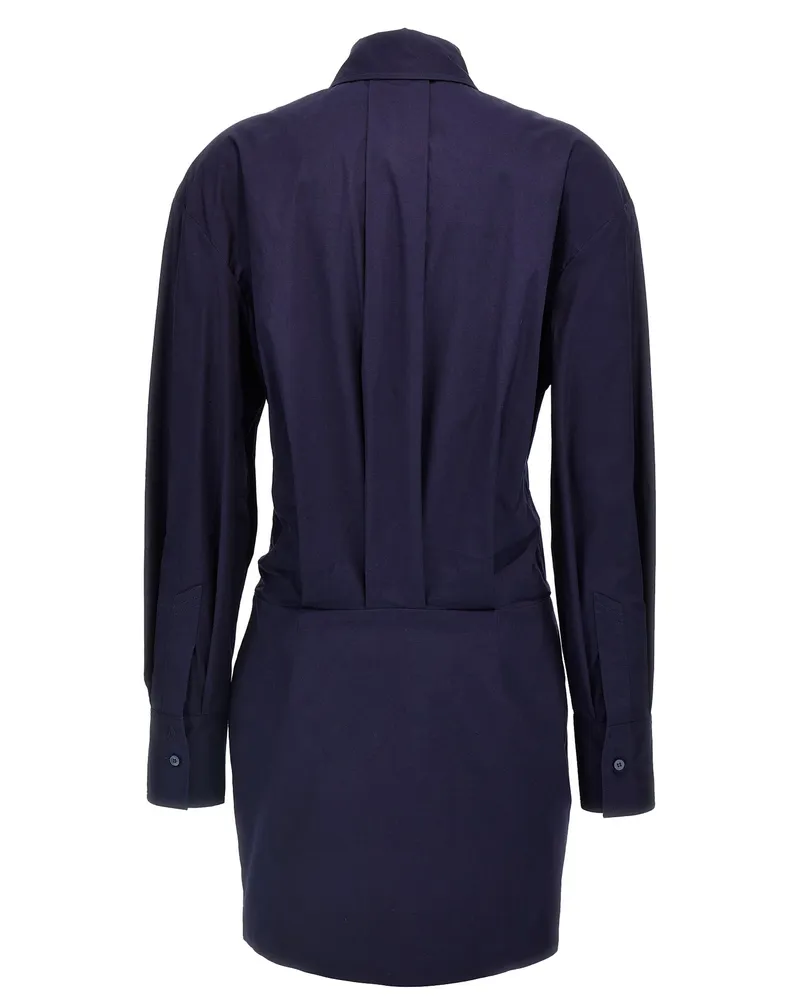 ATTICO Chemisier Dress — Navy Navy
