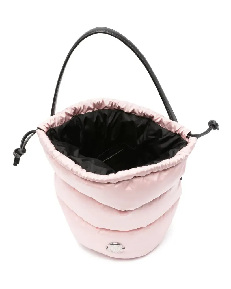 Moncler Women's Caradoc Drawstring Padded Bucket Bag Pink > Shoulder Pink