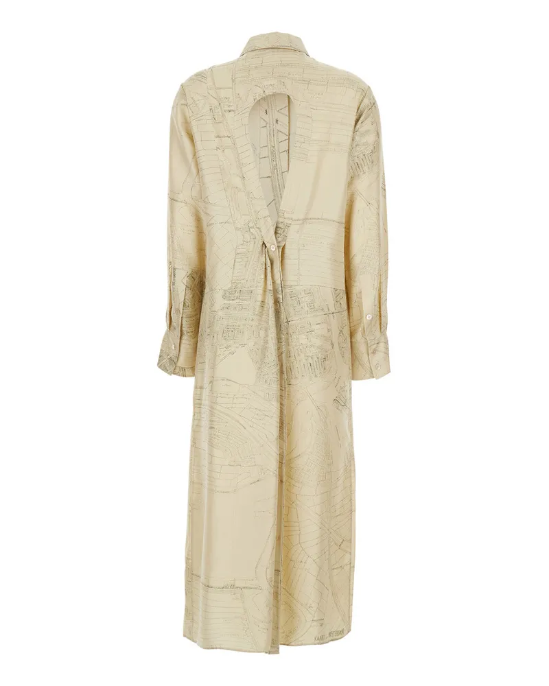 Róhe Women's Dress With Cut-Out Back White Silk White