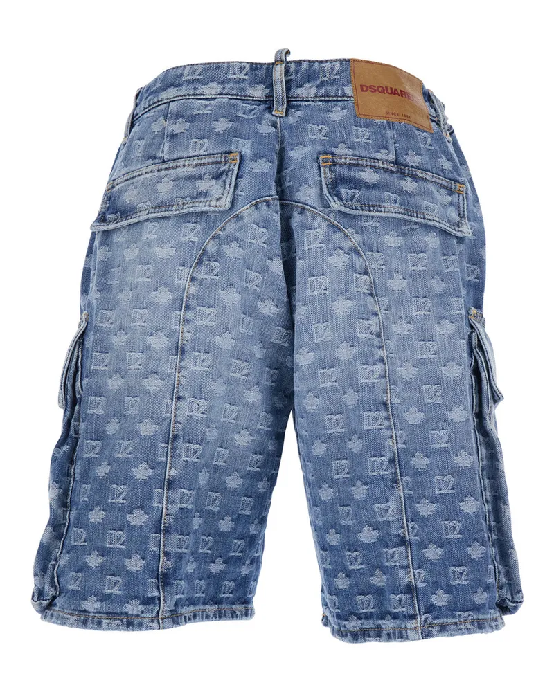 Dsquared2 Mens Denim Five-Pocket Shorts Blue Cotton Blue