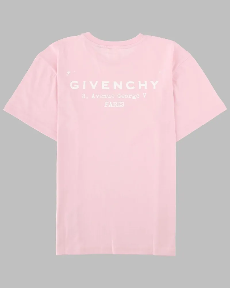 Givenchy Back Graphic Print T-Shirt — Pink Pink