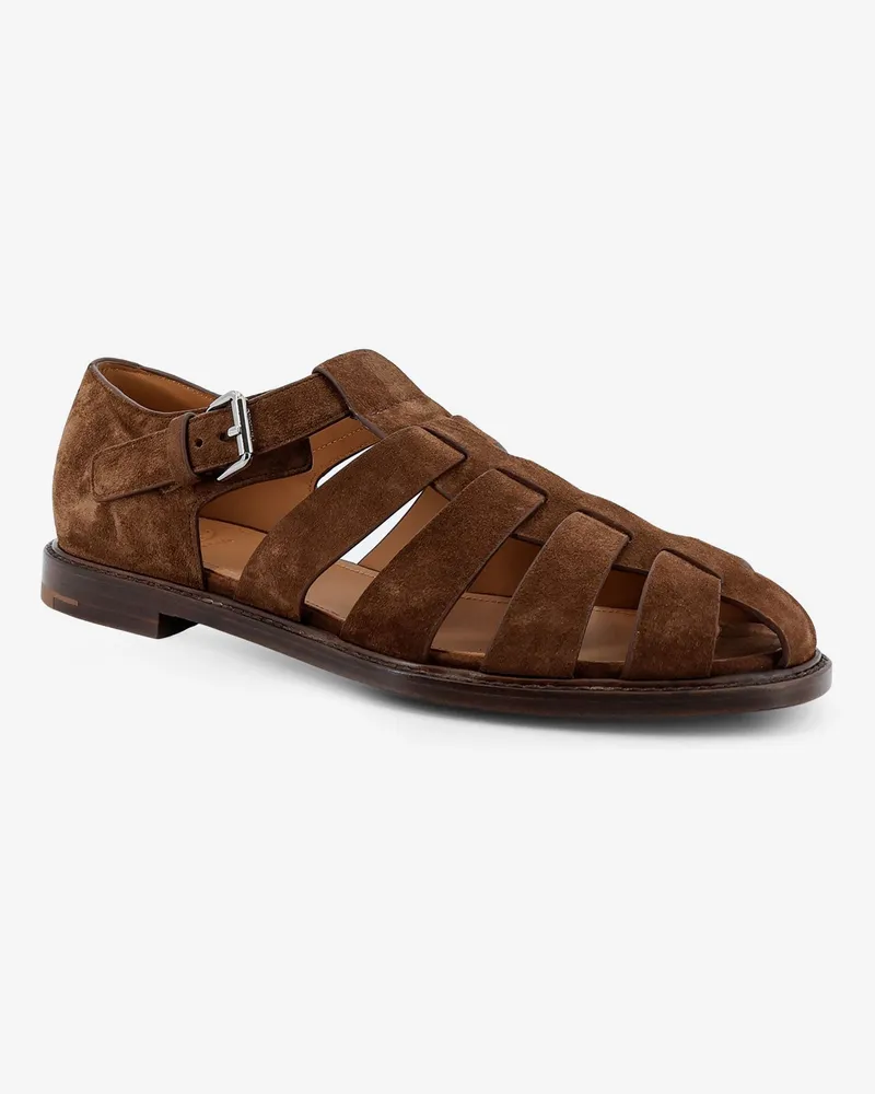 Church's Men's Sandals Fisherman Suede Brown Brown