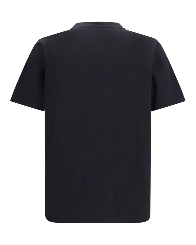 OFF-WHITE Logo-Embroidered T-Shirt — Black Black