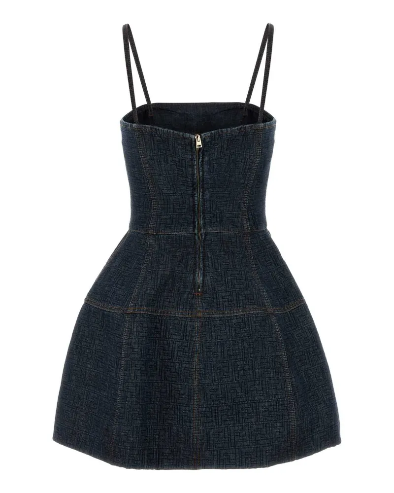 Fendi Women's Denim Dress Blueberry-26 Abiti Navy