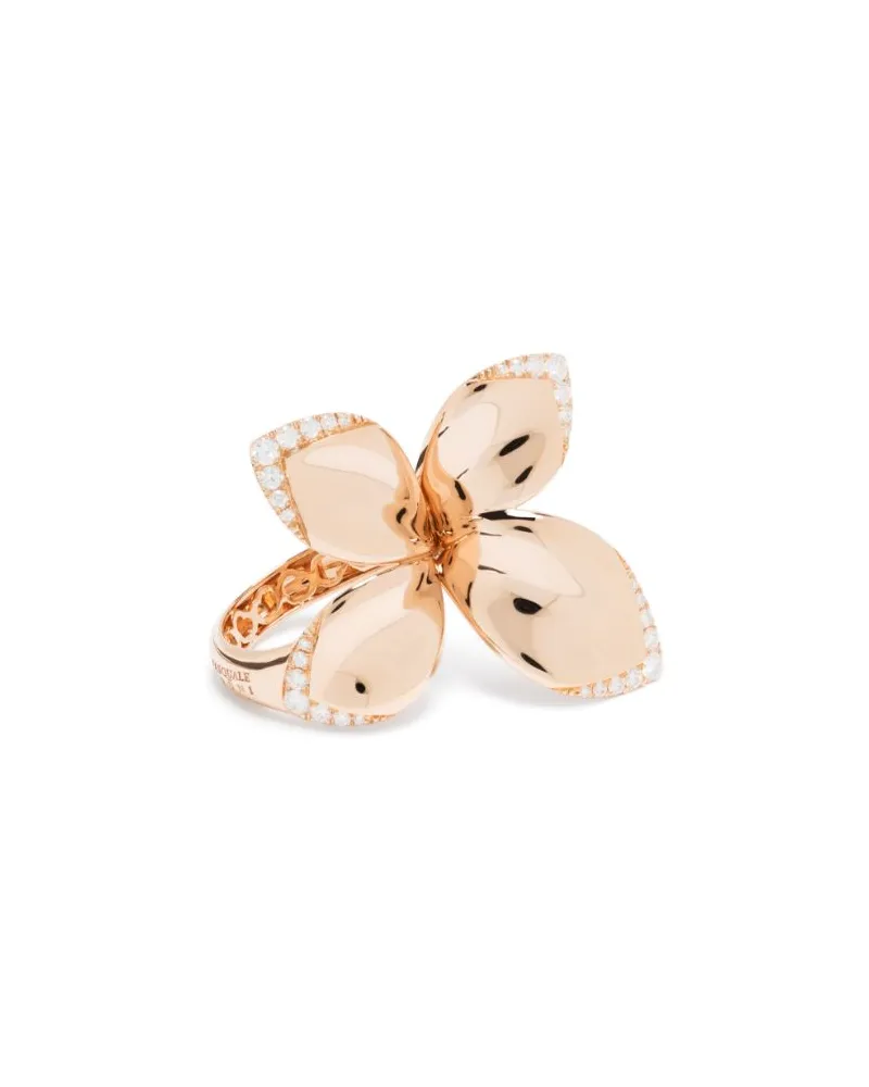 Pasquale Bruni Women's 18kt Rose Gold Giardini Segreti Diamond Ring Continuty Rose