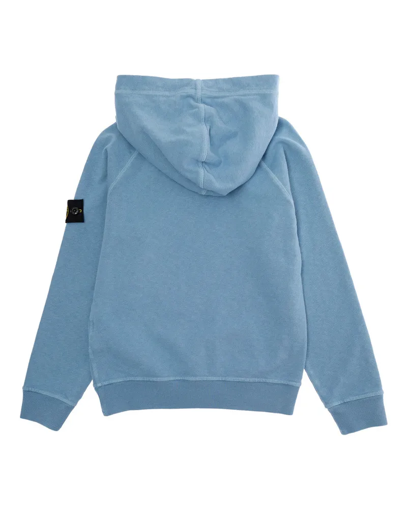 Stone Island Boys' Crewneck Sweatshirt Light Blue Cotton Hoods & Sweatshirts Blue