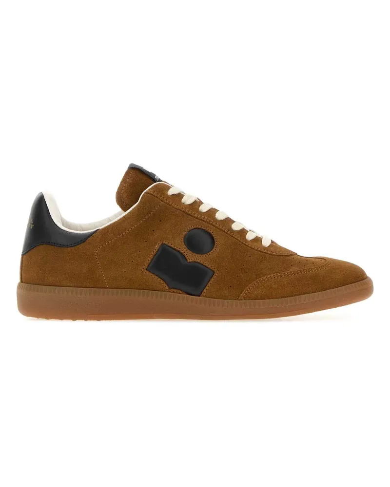 Isabel Marant Women's Camel Suede Bryce Sneakers Cognacblack Brown