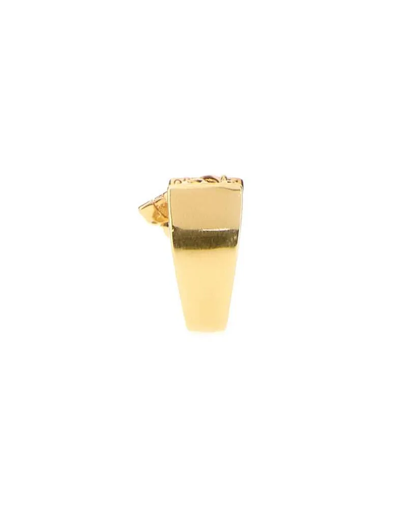 Chloé Charm-Detail Gold Ring — Gold Gold