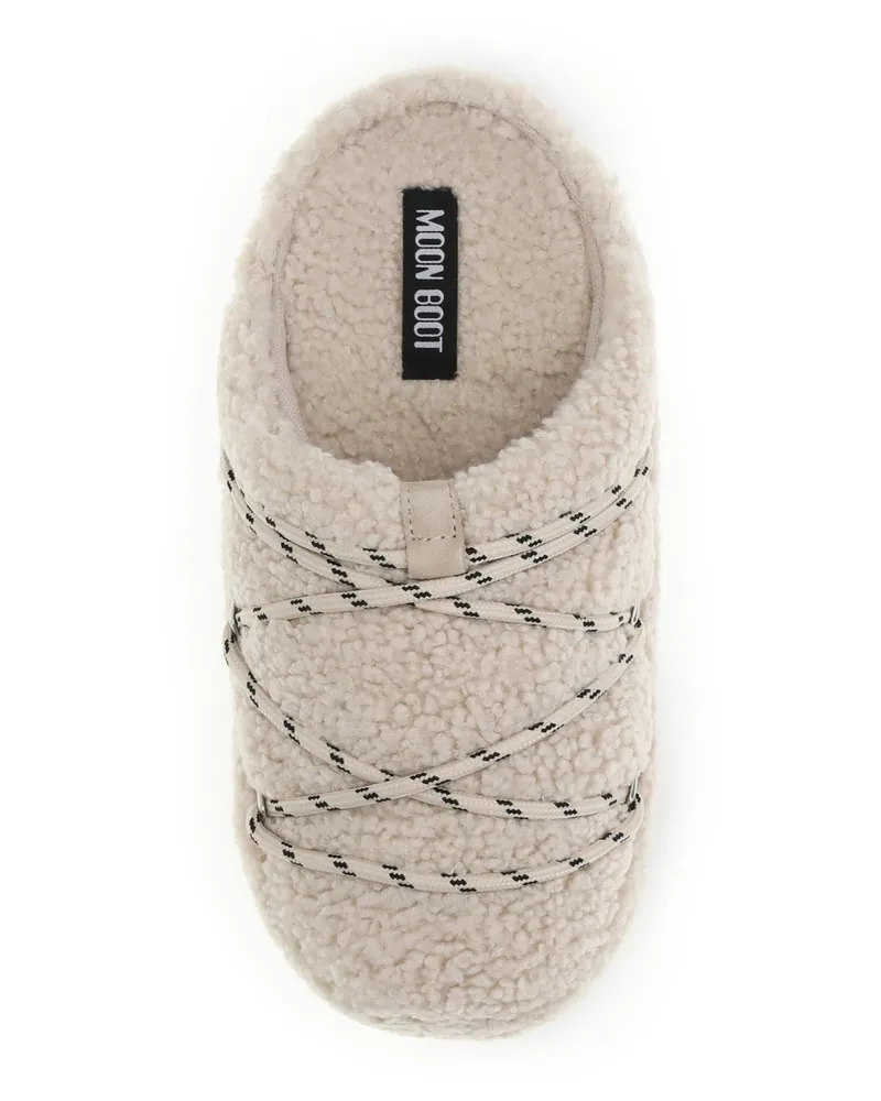 Moon Boot Women's Teddy Slipper Sand Upper: Polyamide Sandal Beige