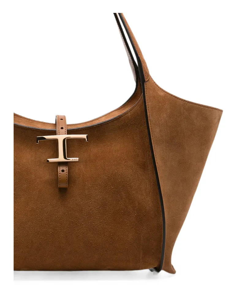 TOD'S T Timeless Tote Bag — Brown Brown